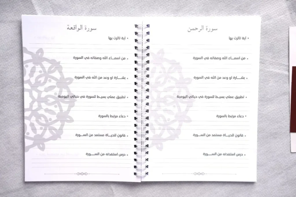قرآن جورنال من الداخل